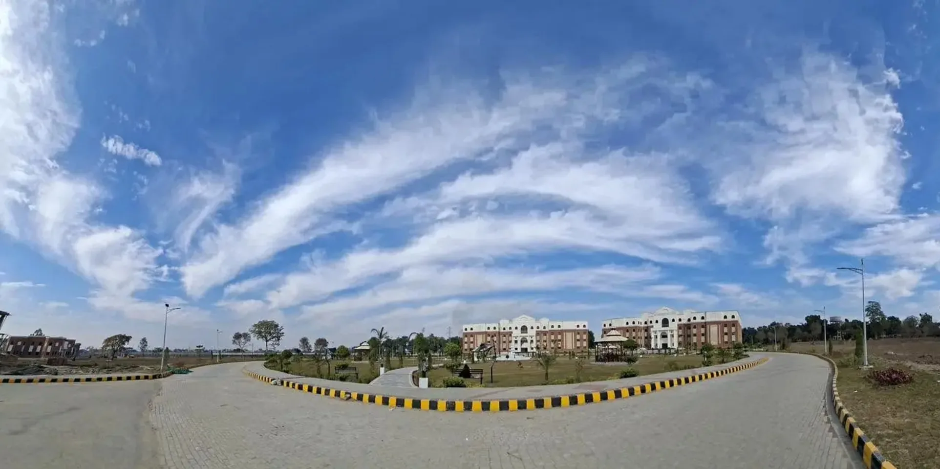 Students walking